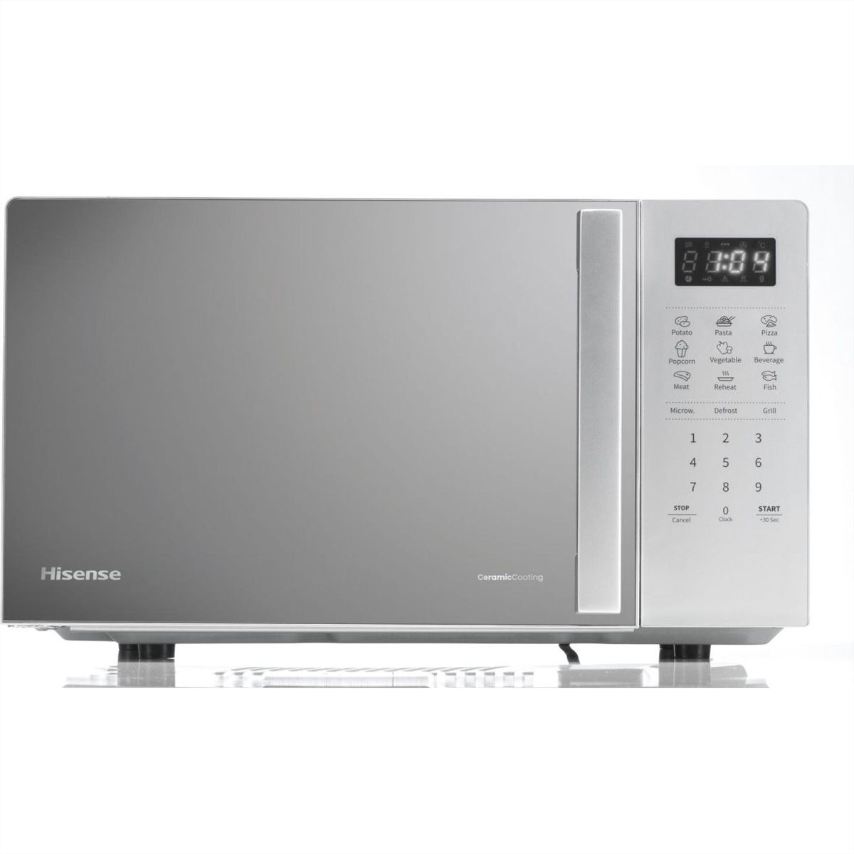 Hisense Mikrowelle H20MOMS4HG, 20L, mit Grill, silber