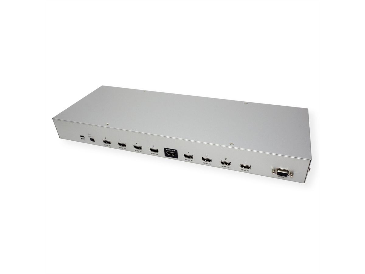 ATEN VS0801H HDMI-A/V-Switch mit 8 Ports und Infrarot-Fernbedienung