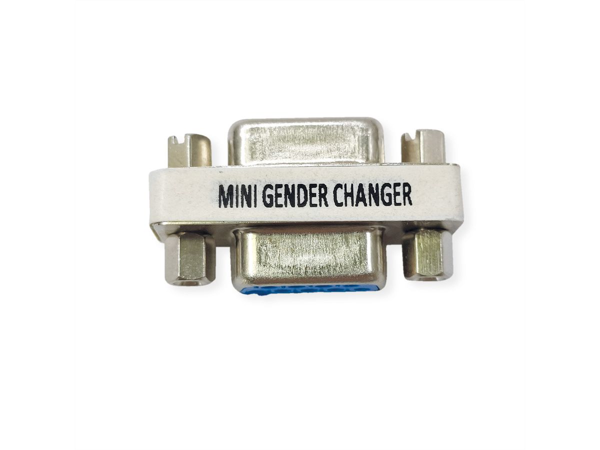 VALUE Mini Gender Changer, 9pol. Buchse-Buchse