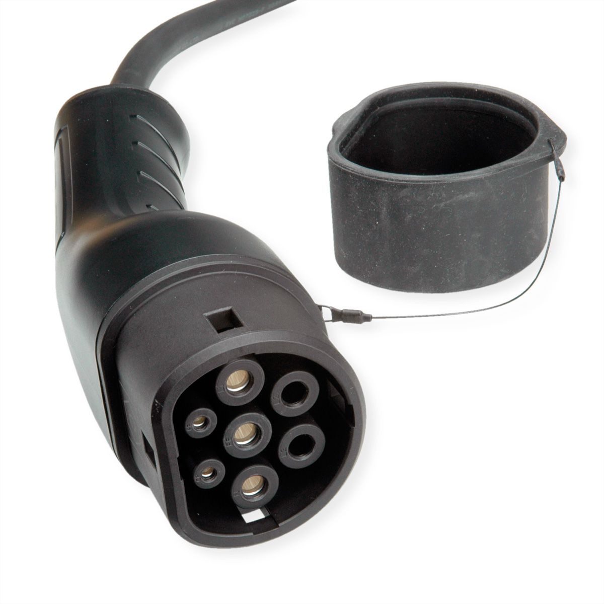 ROLINE E-Auto Ladekabel Typ2, 1-phasig, 250VAC (1P+N+E), 32 A, 7,4 kW, 3 m
