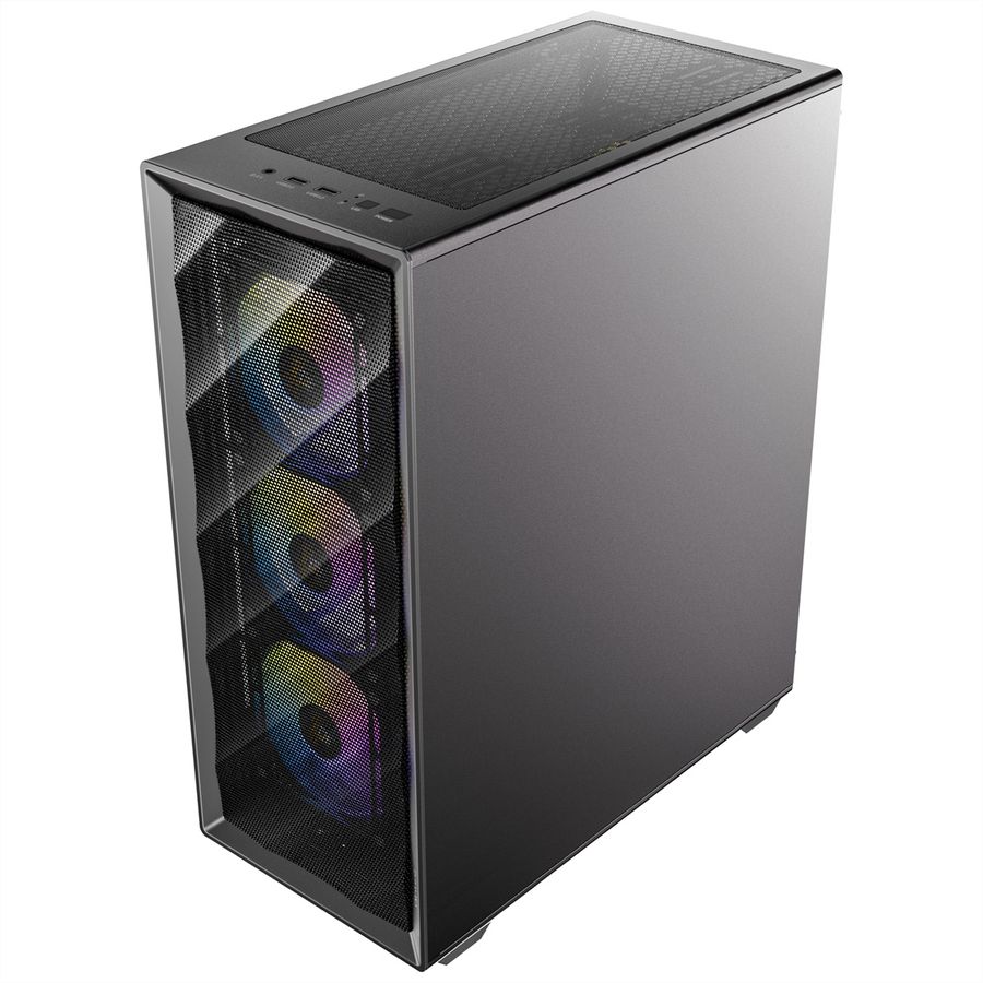 ANTEC AX85 ARGB PC Gehäuse Midi Tower Gaming ATX, schwarz
