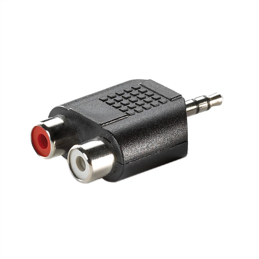 VALUE 3,5mm (ST)-zu-Cinch (2x BU) Adapter