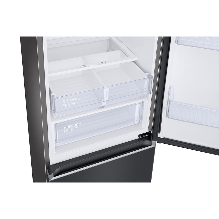 Samsung Kühl-Gefrierkombination RB7300 , 344l, C, WiFi, Anthrazit mit Griffmulde