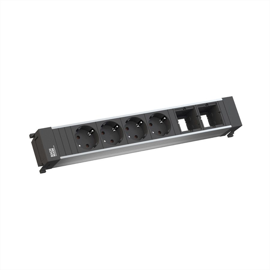 BACHMANN POWER FRAME Large 4x Schutzkontakt 2x ABD