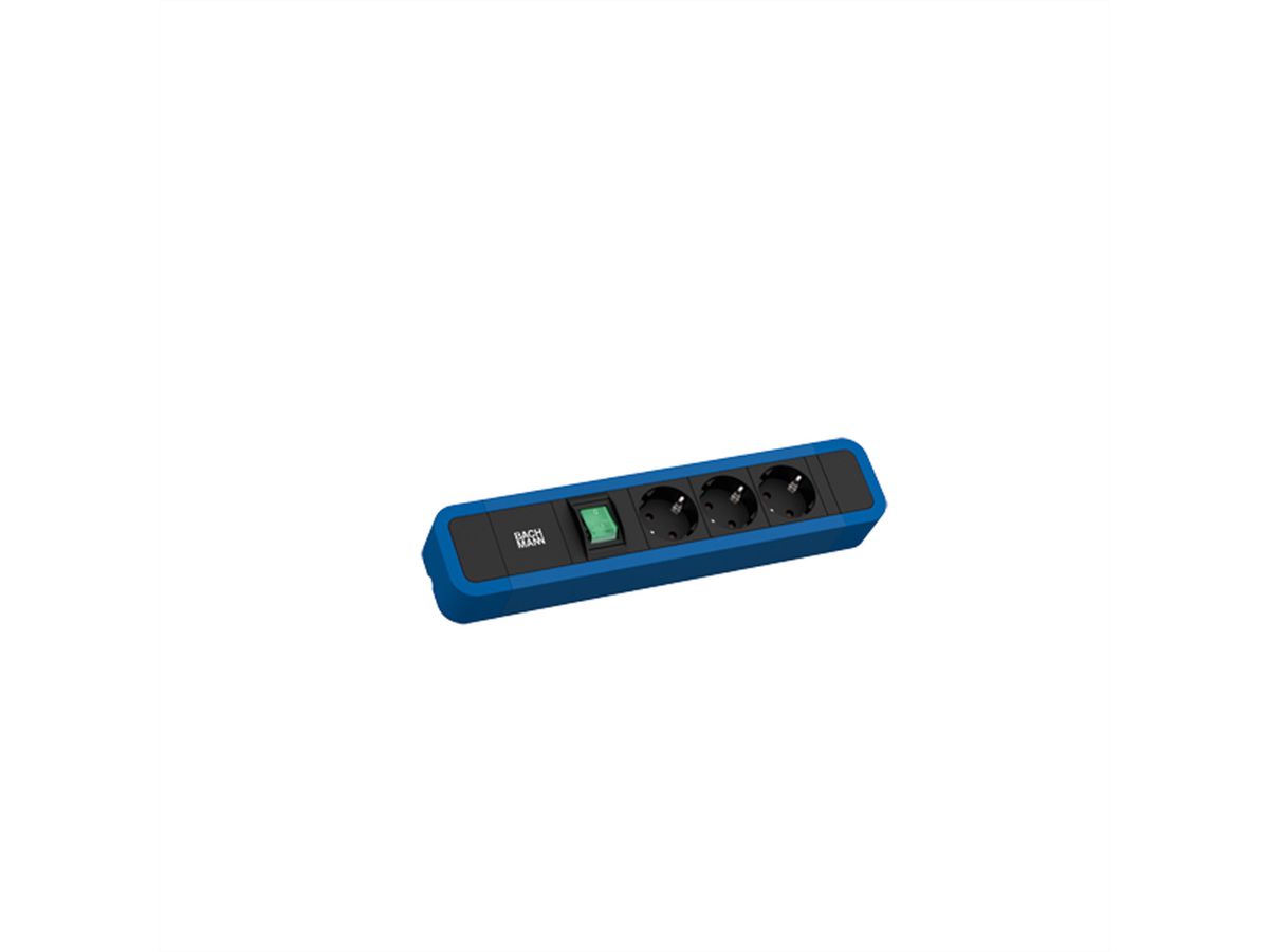 BACHMANN PRIMO 2 3xCEE7/3 1xSchalter 2,0m CEE7/7 RAL5010