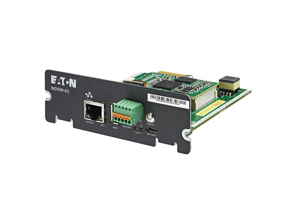 Eaton Gigabit Industrial Gateway X-Slot Card INDGW-X2 zu 9x55, 9395, BladeUPS
