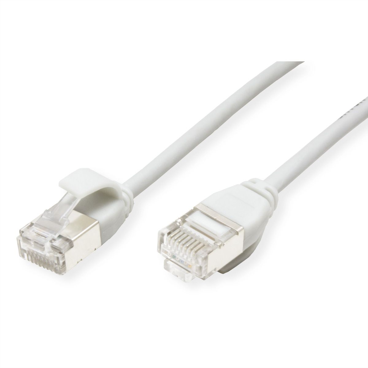 ROLINE U/FTP DataCenter Patchkabel Cat.6A (Class EA), LSOH, slim, weiß, 3 m