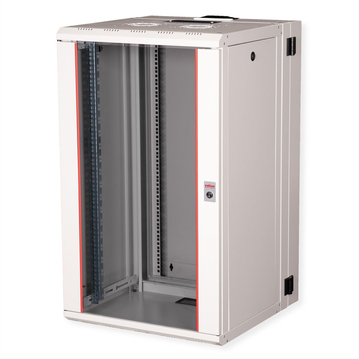 ROLINE 19-Zoll Wandgehäuse Pro 20 HE, 600x600 BxT zweiteilig schwenkbar grau