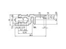 SCHROFF Typ L-KD leicht, kurzes Dach - MODULSCH. VORNE 63TE L KD