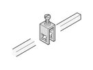 SCHROFF Anschlussklemmen für Erdungsschiene - VERTEILERKLEMME 4MM 20STK