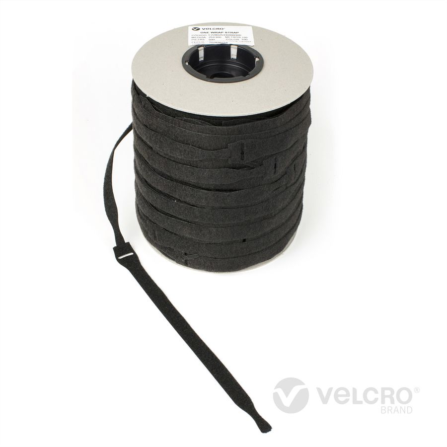 VELCRO® One Wrap® Strap 25mm x 300mm, 750 Stück, schwarz