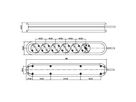 BACHMANN SMART Steckdosenleiste 6xCEE7/3 weiß, ohne Zuleitung