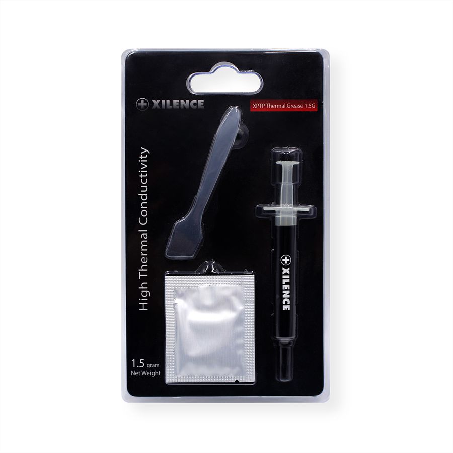Xilence XPTP High Performance Wärmeleitpaste, Spatel, Reinigungstuch, 1.5g