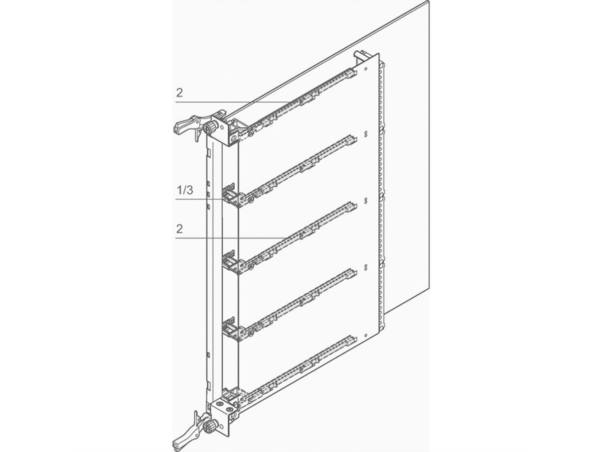 Guide-cartes SCHROFF pour modules AdvancedMC Mid-Size