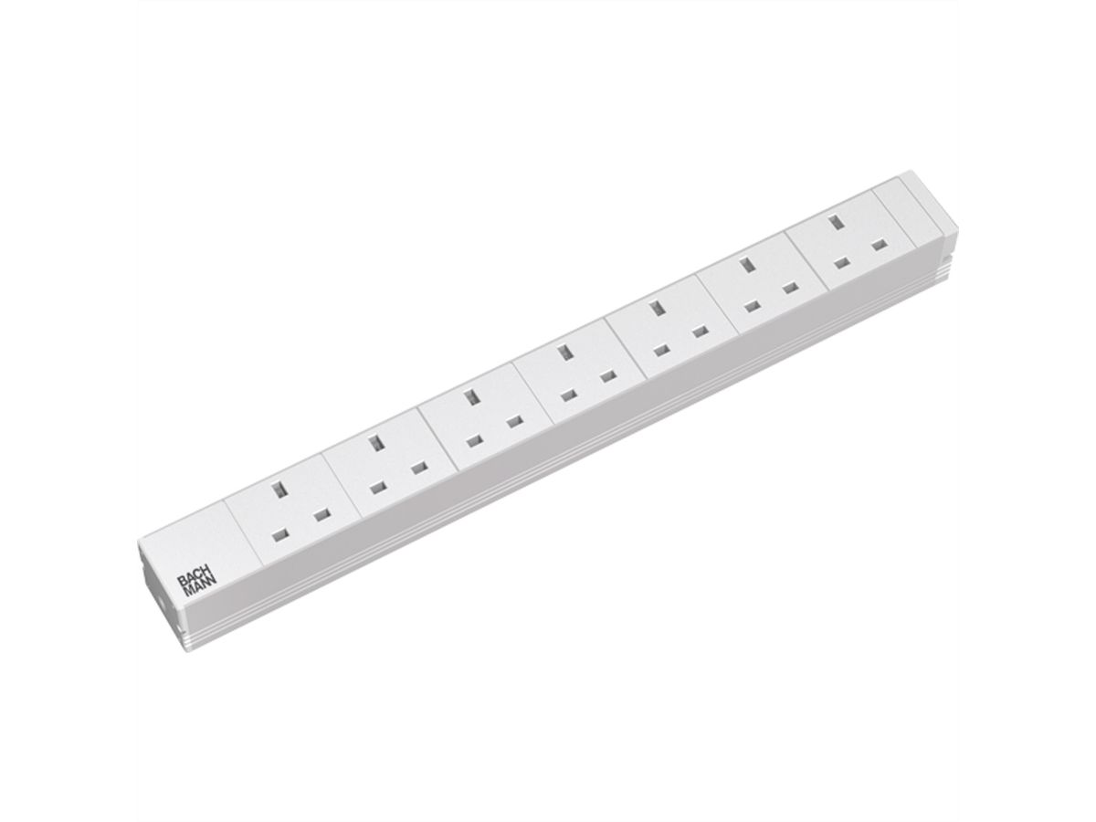 BACHMANN 19" 1U 7xUK 2m UK, UK