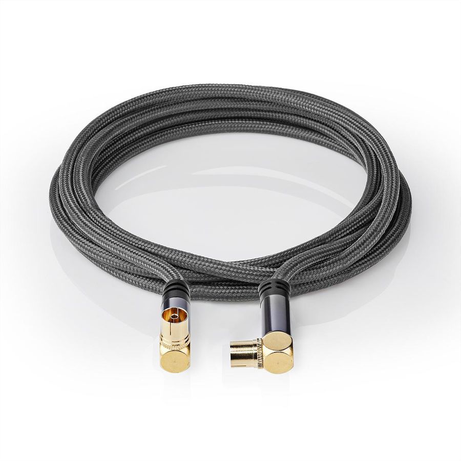 Nedis Koaxial Kabel 75 Ohm, ST/BU, grau, 5 m