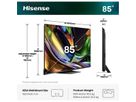 Hisense TV 85UR8DS 85", RGB Mini LED 4K, 180Hz, 3500 Nits