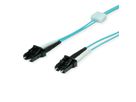 saCon Câble FO duplex 50/125µm OM3, LC/LC, turquoise, 7,5 m