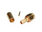 TELEGÄRTNER SMA-Crimpstecker für RG-58C/U, vergoldet, Löt-/Crimpanschluss