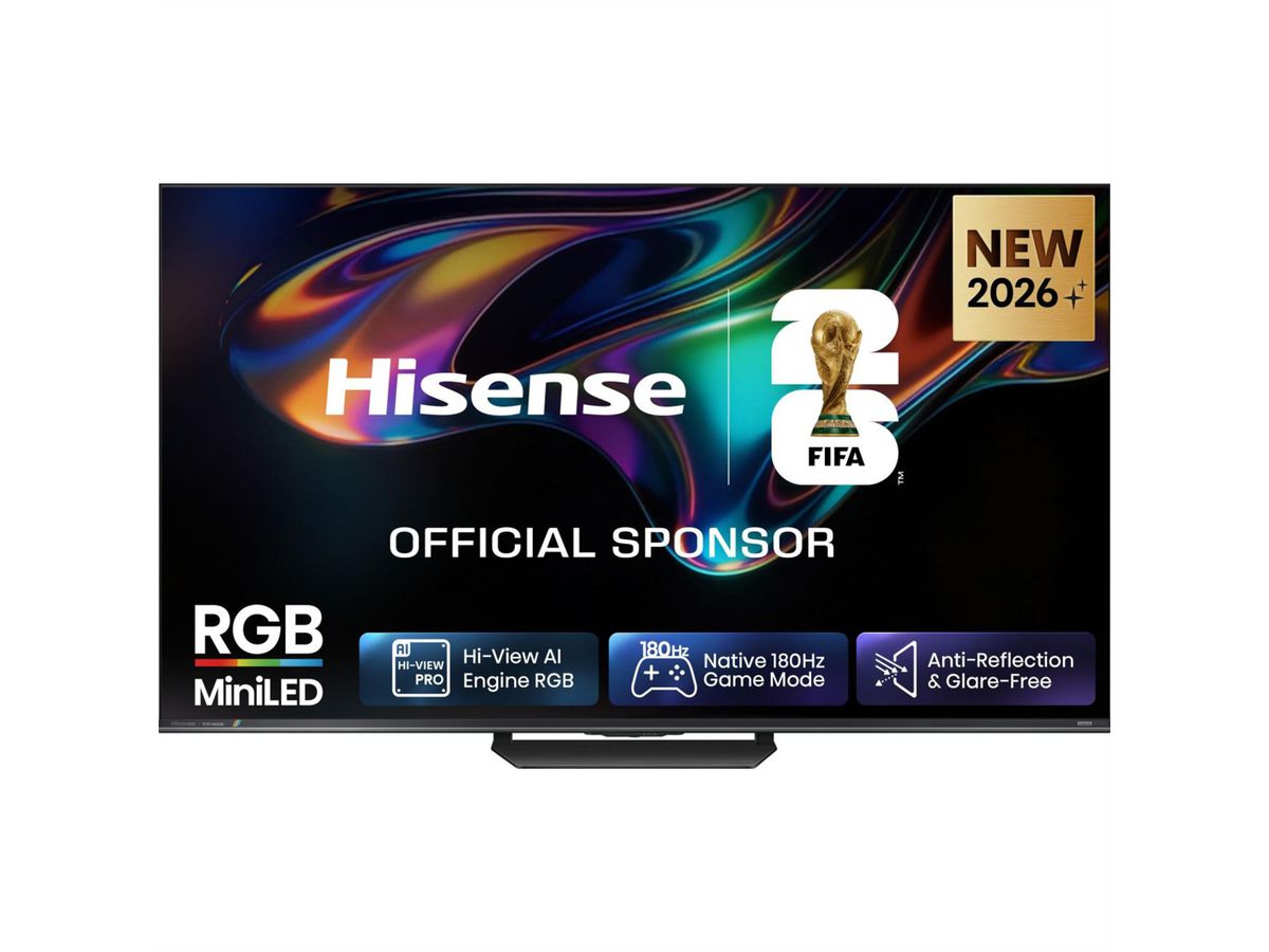Hisense TV 65UR8DS 65", RGB Mini LED 4K, 180Hz, 3500 Nits