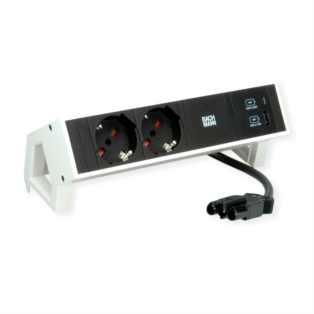 BACHMANN DESK2 2xP40 1xUSB A/C 22W, ITALIE