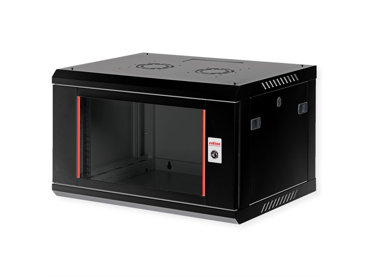 ROLINE 19-Zoll Wandgehäuse Basic Plus 6HE, 600x450 BxT schwarz