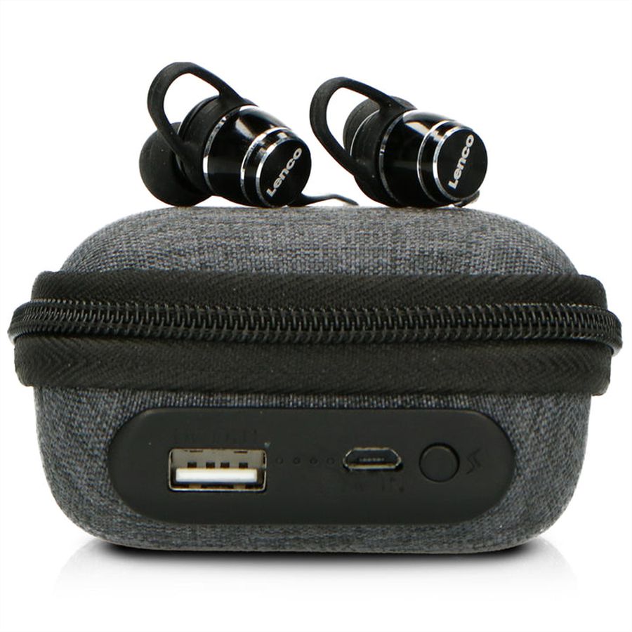 Lenco Bluetooth Kopfhörer EPB-160BK, schwarz,IPX4, mit ladehülle