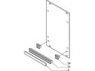 SCHROFF Griff in Trapezform, grau (ohne Aushebefunktion) - KUNSTSTOFFGRIFF 3TE GRAU