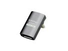 ROLINE USB4 Gen 3x2 Adapter Typ C ST/BU, Aluminium, 90°, breit, silberfarben