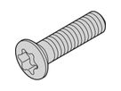 Vis à tête cylindrique de SCHROFF, Torx, autotaraudante, acier zingué, M2.5 x 10