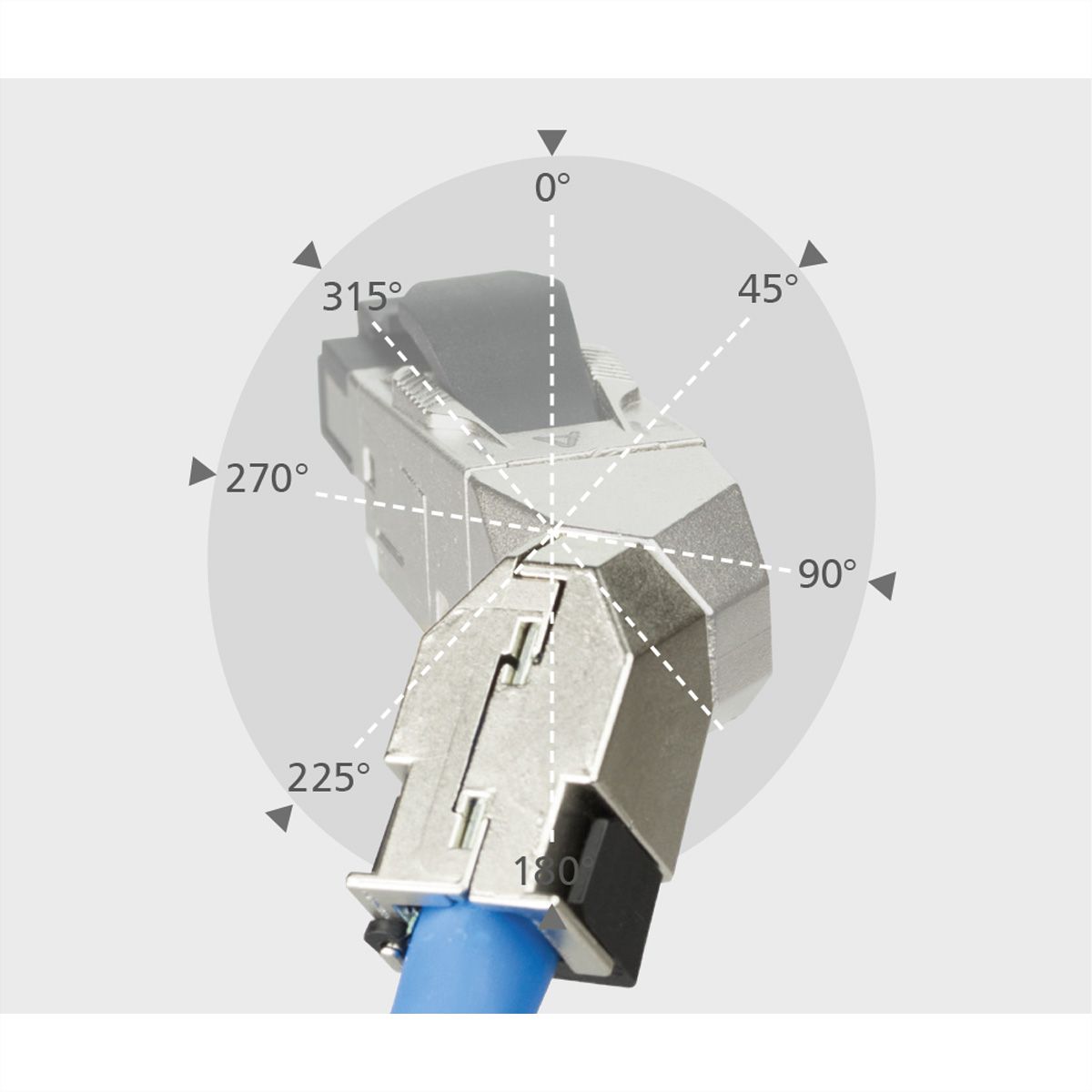 METZ CONNECT C6A RJ45 field plug pro 360