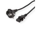 VALUE Netzkabel, gerade IEC-Buchse, schwarz, 0,6 m