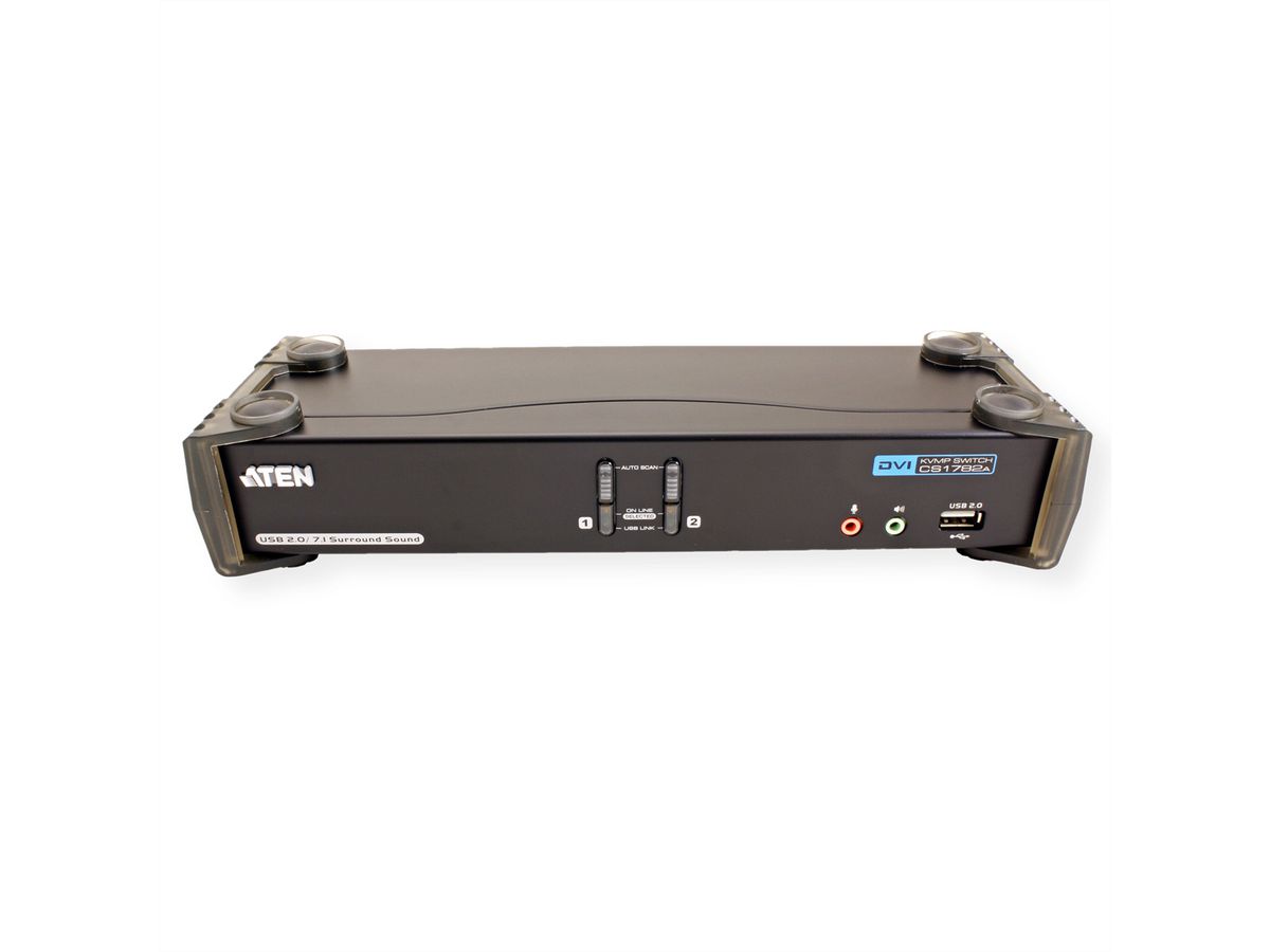 ATEN CS1782A Switch KVM Dual-Link DVI, USB, Audio, 2 ports