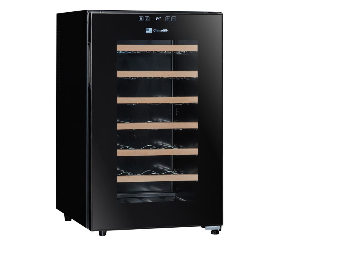 Climadiff Weinkühlschrank CC28, Freistehend, 1 Zone, 28 Flaschen