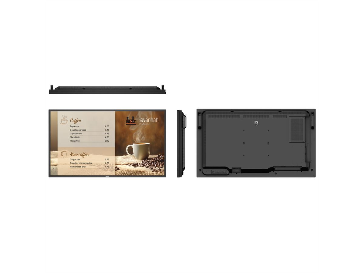 Philips Signage Display 43BDL6017P/00, 43", UHD, 24/7, 800cd/m², 25% Haze