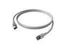 EasyLan FlexBoot Patchkabel Cat.6A, S/FTP, grau, 1 m