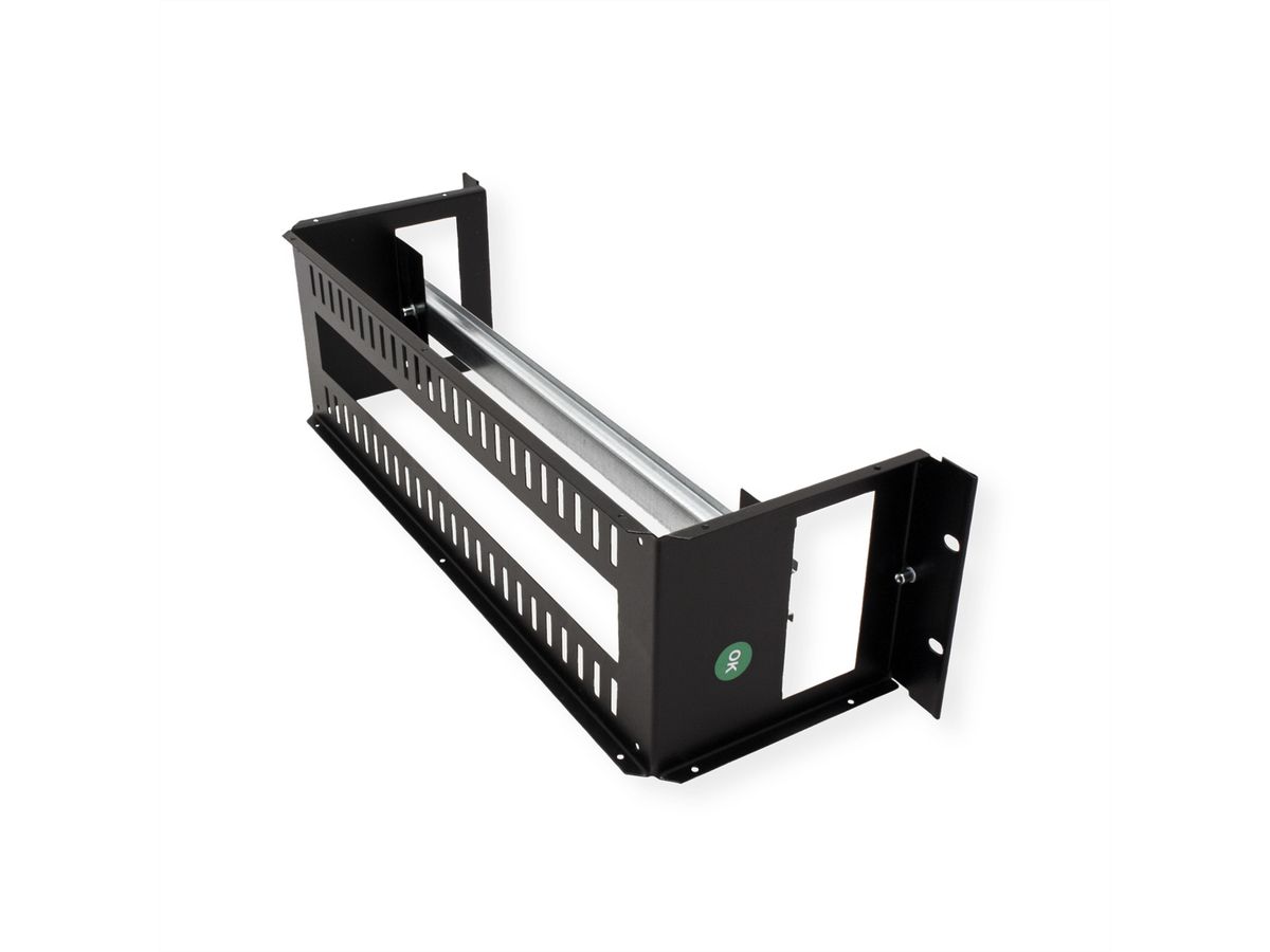 ROLINE 19" Support rail DIN 3U, 133x482x123 HxLxP