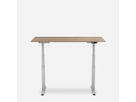 WRK21 Schreibtisch Work 120 x 80 cm, Höhenverstellbar, Kendal Eiche / Grau