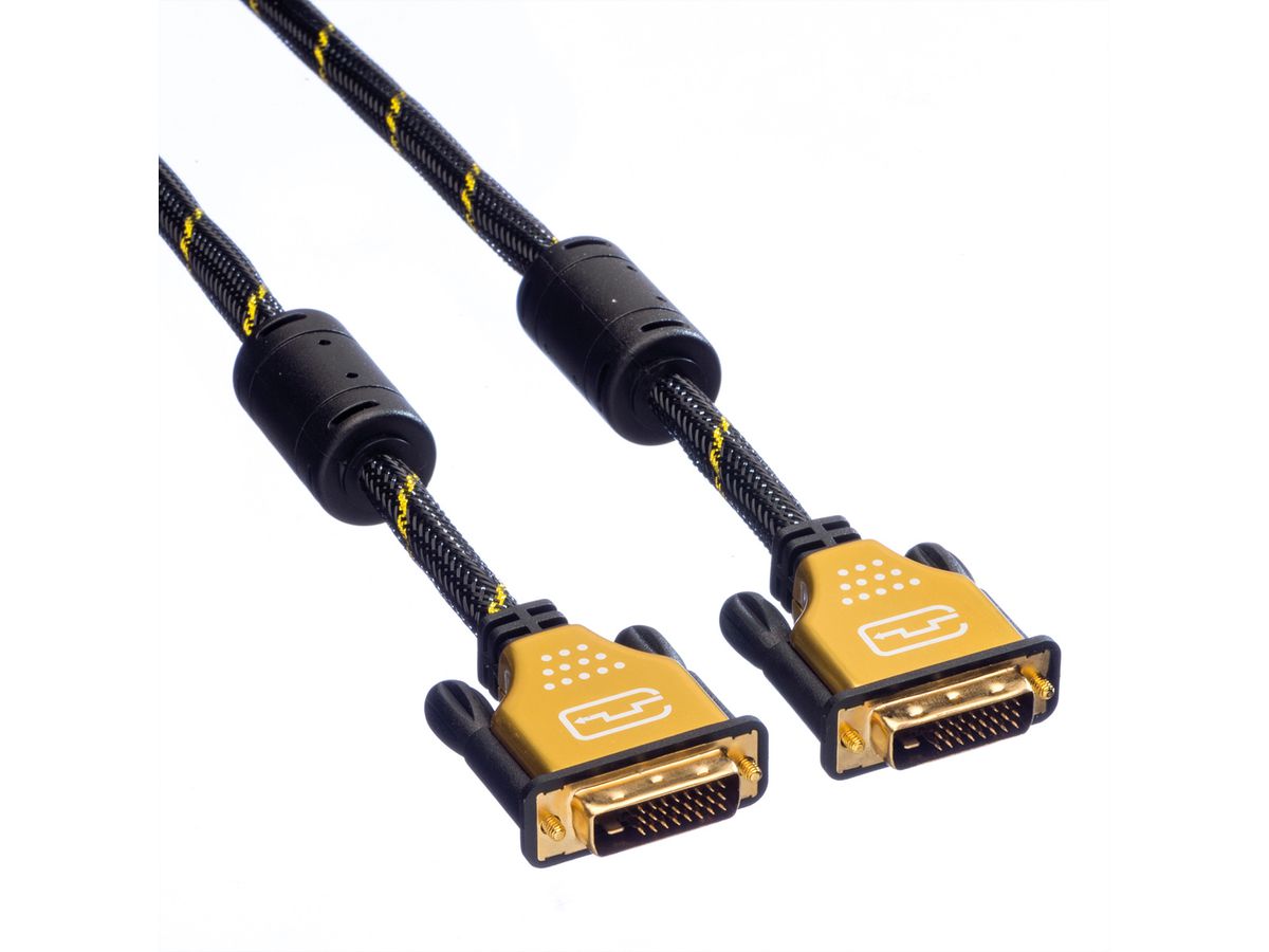 ROLINE GOLD Monitorkabel DVI, ST-ST, (24+1) dual link, 3 m