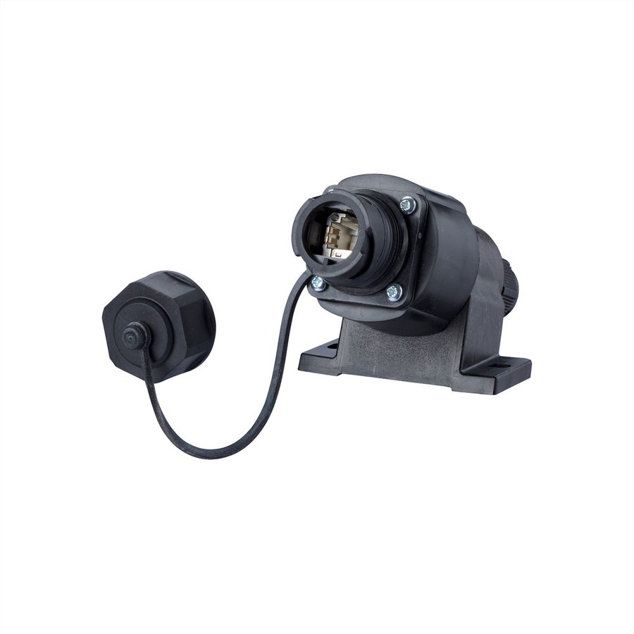 METZ CONNECT E-DAT Industry IP67 V1 AP + RJ45 field jack insert Cat.6 Class EA, T568A