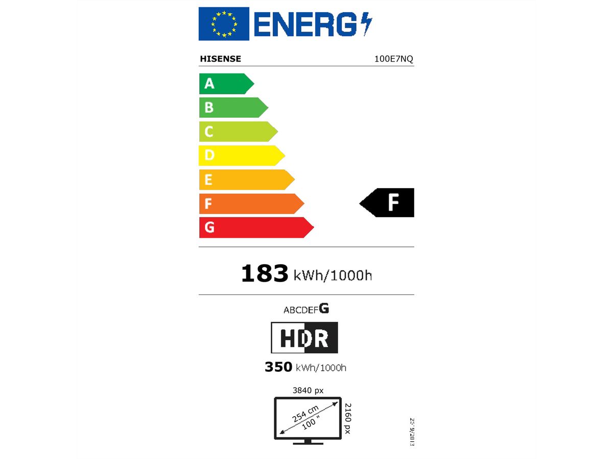 Hisense TV 100E7NQ 100", 4K, QLED, 120Hz