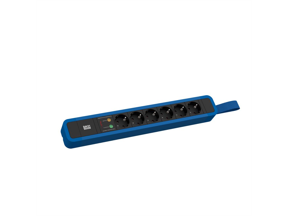 BACHMANN PRIMO 2 6xCEE7/3 1xSPD mit Schlaufe 2,0m CEE7/7 RAL5010