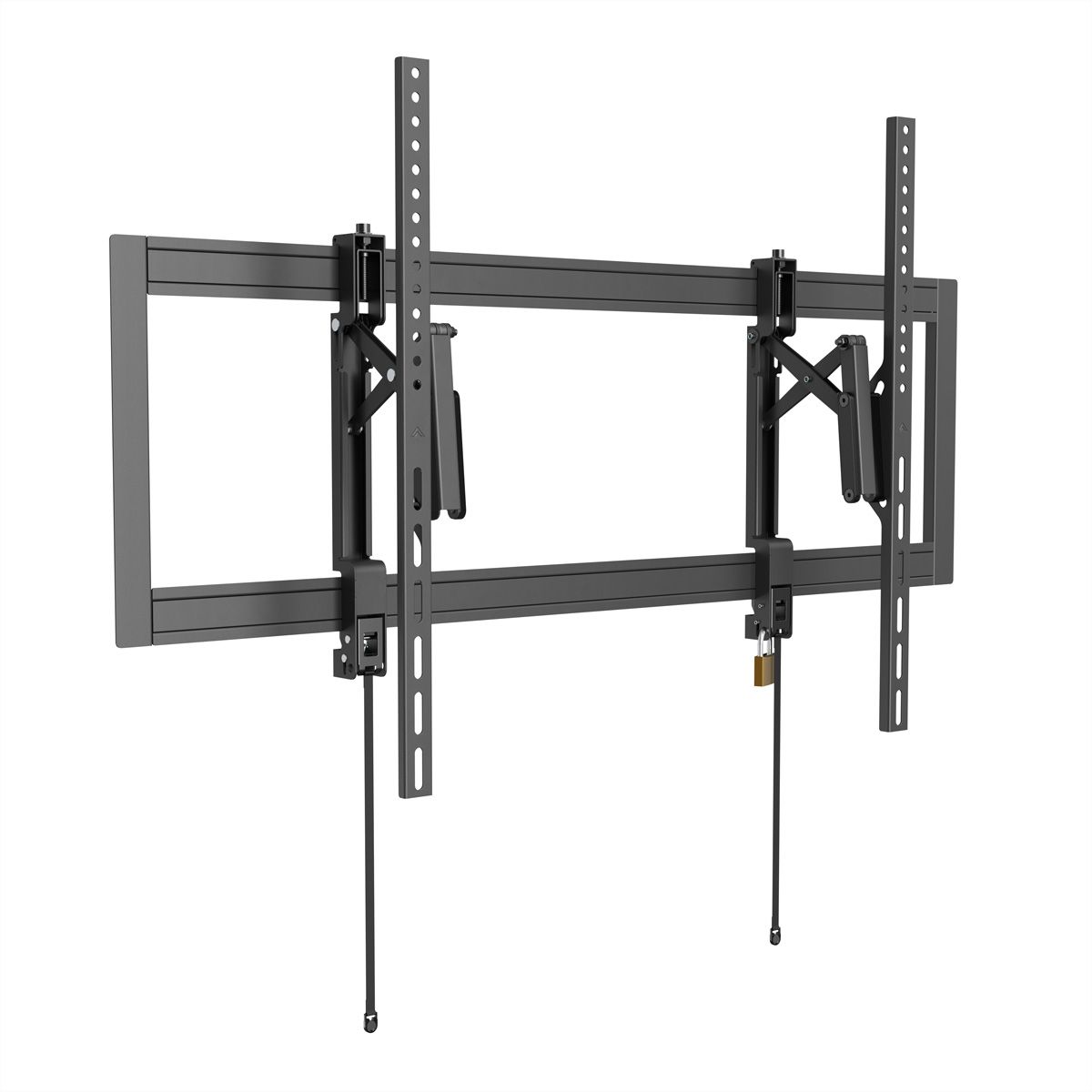 VALUE  Support mural TV, très résistant, télescopique, inclinable, fixe, <80 kg, <266,7cm (105"), 1000 x 600