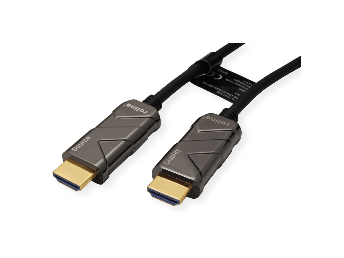 ROLINE Câble Ultra HDMI actif optique 8K, 15 m