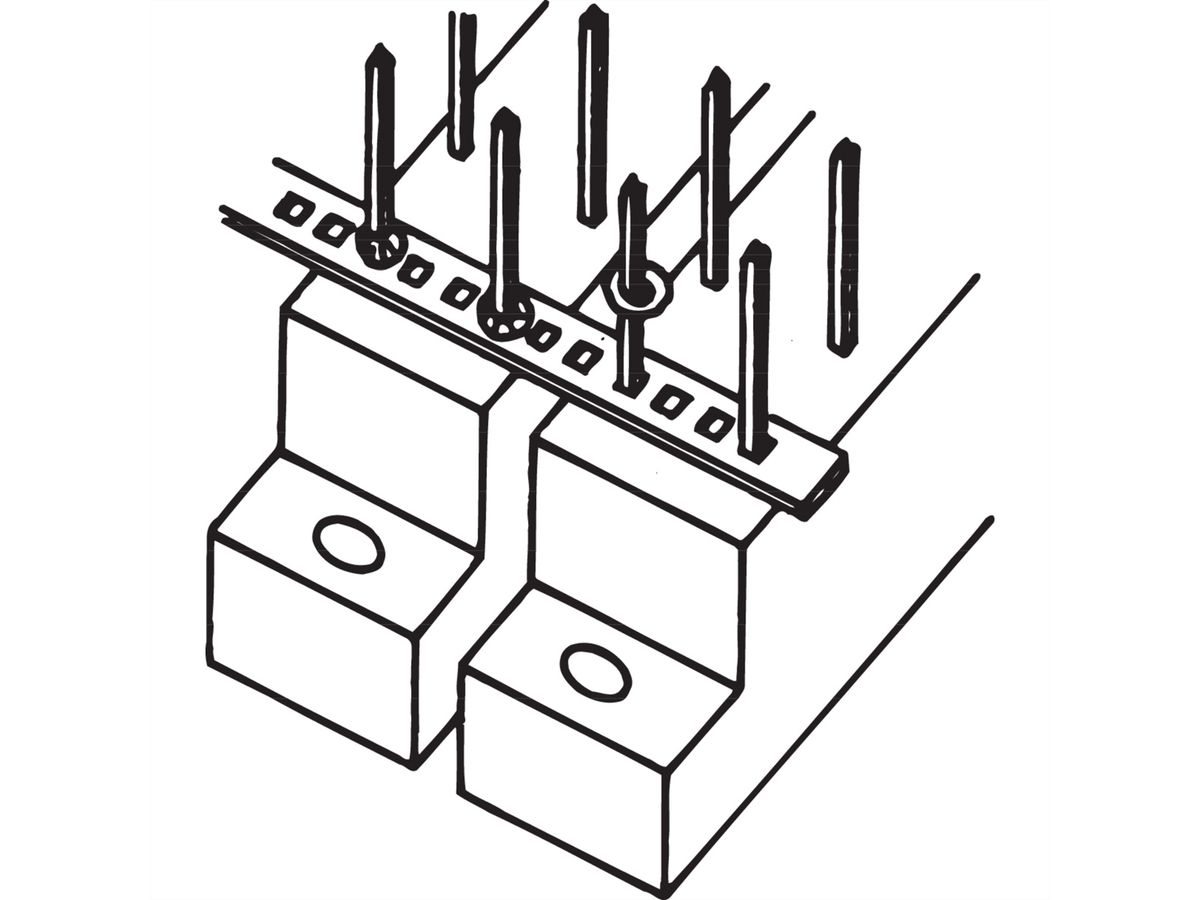 SCHROFF Streifenleiter für Federleisten - STREIFENLEITER 1,0X1,0MM