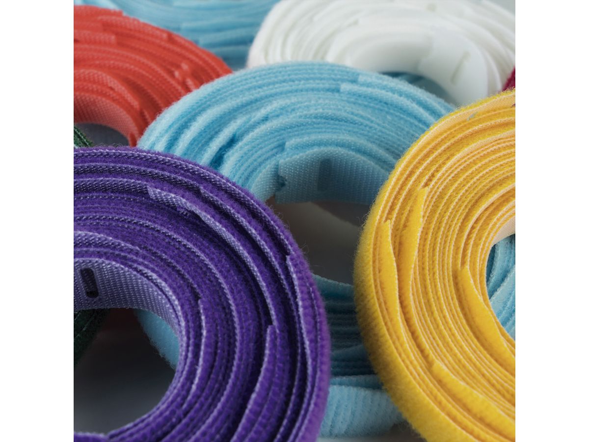 VELCRO® One Wrap® Strap 25mm x 300mm, 25 pièces, turquoise