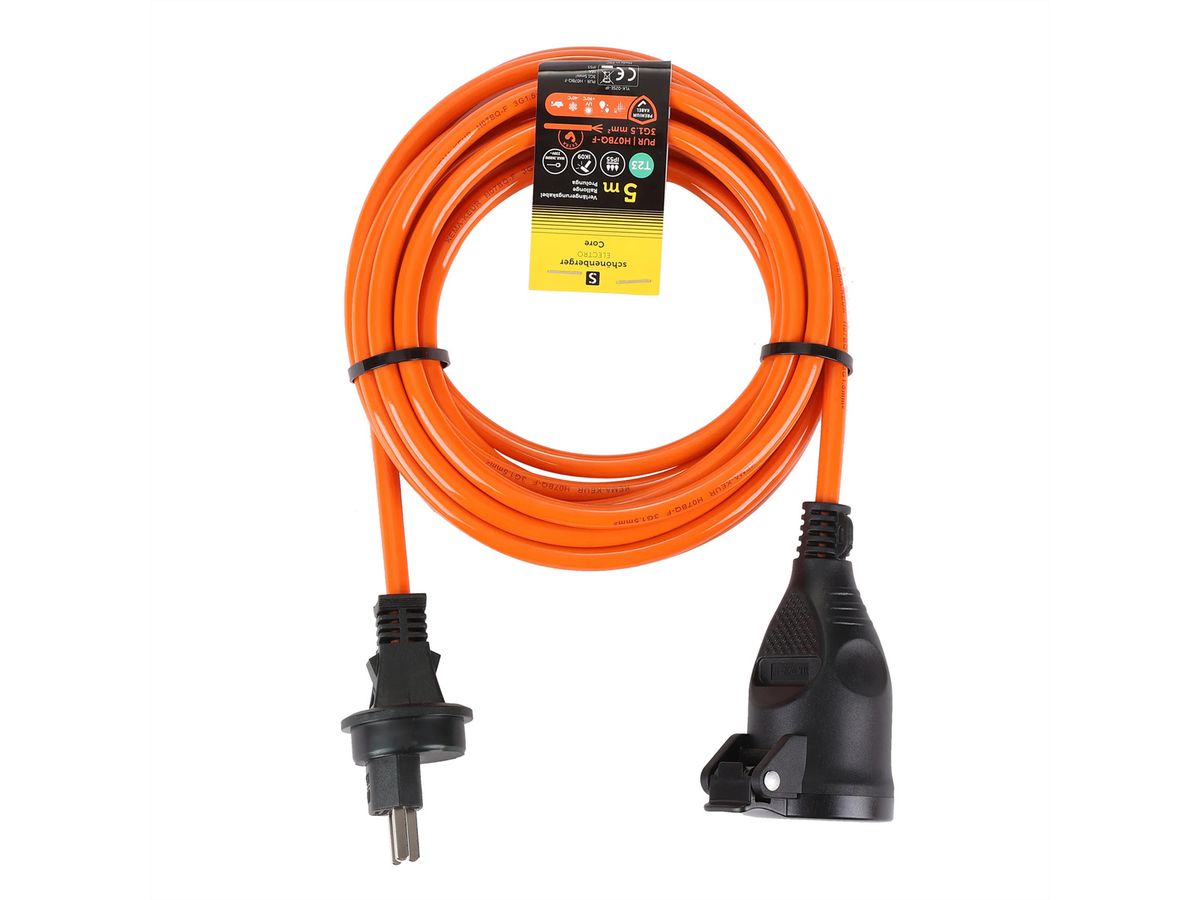 Verlängerungskabel T13 IP55 , 5m EPR-PUR H07BQ-F 3G1.5mm2