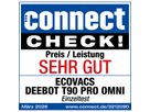 Ecovacs Aspirateur robot T90 PRO OMNI Deebot, noir
