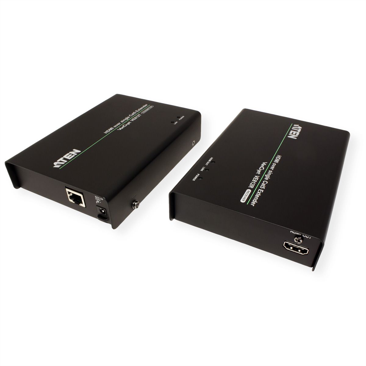 ATEN VE812 HDMI Extender, Receiver und Transmitter, HighQuality, Kat 5e, 100m