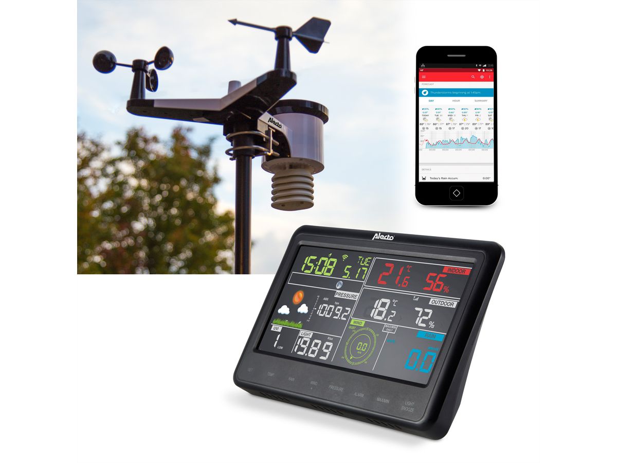 Alecto Station météo WS-5500 8 en 1 WIFI avec application